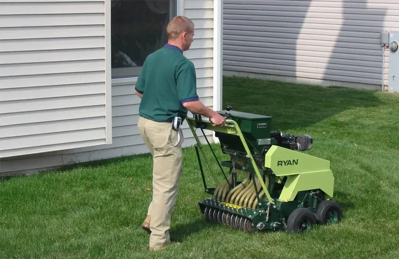 slice seeding lawn