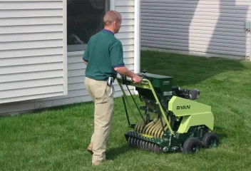 slice seeding lawn